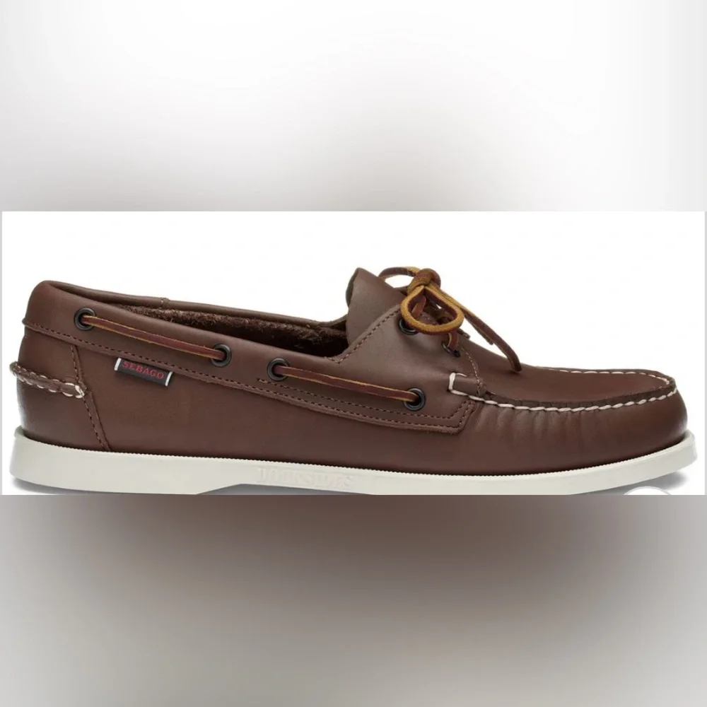 Sebago Men's “Portland” Brown Leather Dockside’s Boat Shoes Multiple Sizes
